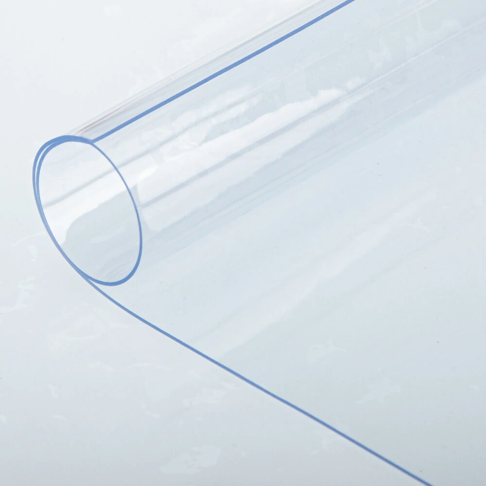 1.40 M X 50m Transparent PVC with 0.8mm Anti-UV PVC Clear Film for Commercial Enclosures