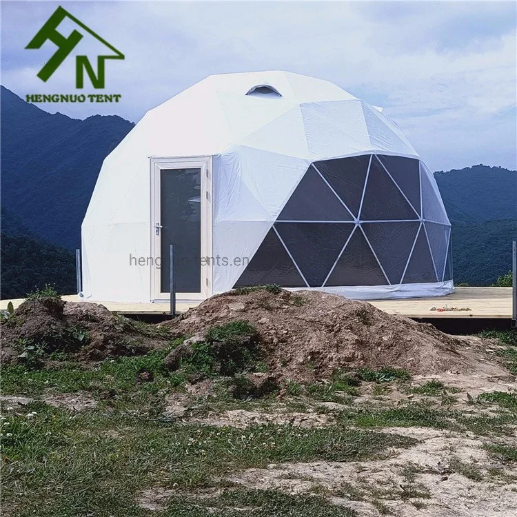 China Manufacturer Luxury Camping Geodesic Dome Glamping Tent