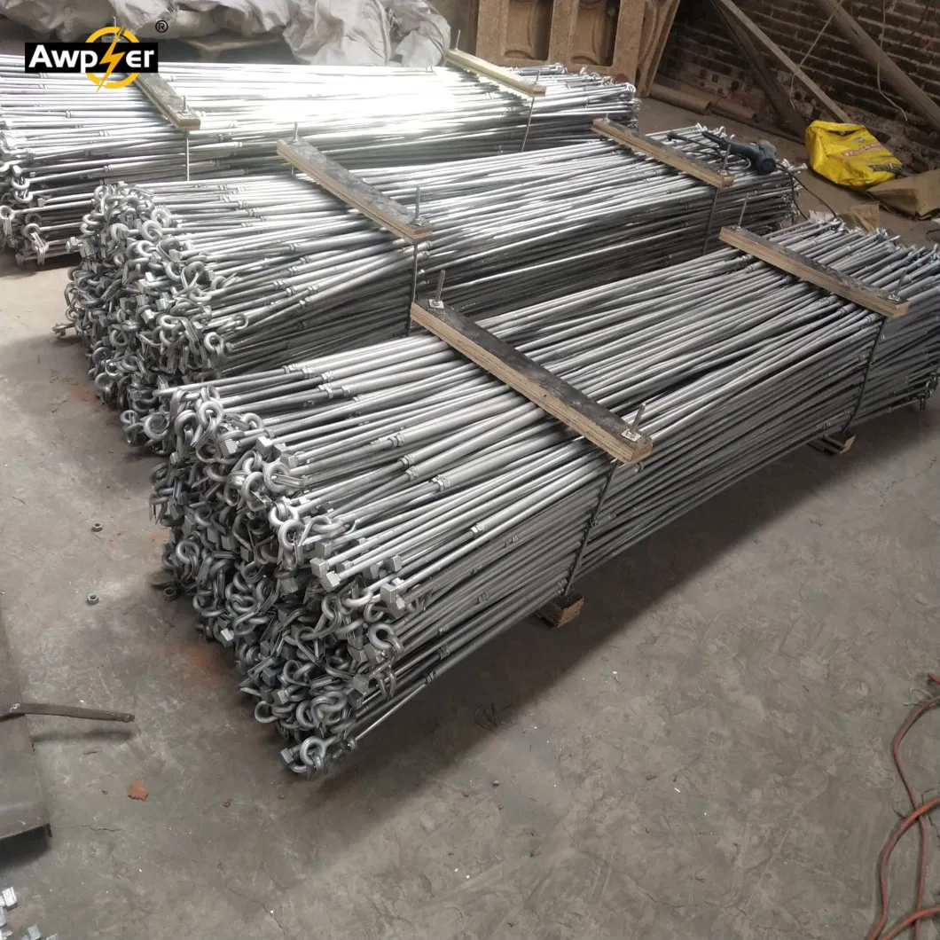 M20 Galvanized Steel Pole Line Hardware Bow Type Stay Rod