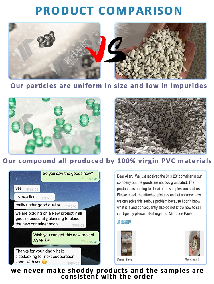 Crystal PVC Compound Granules Flexible PVC Soft Granules Pellets for Shoe Sole