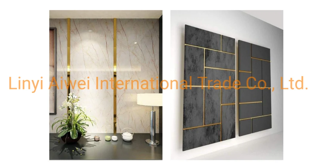 Decorative Flexible PVC Marble Panel for Decoration with Free Samples