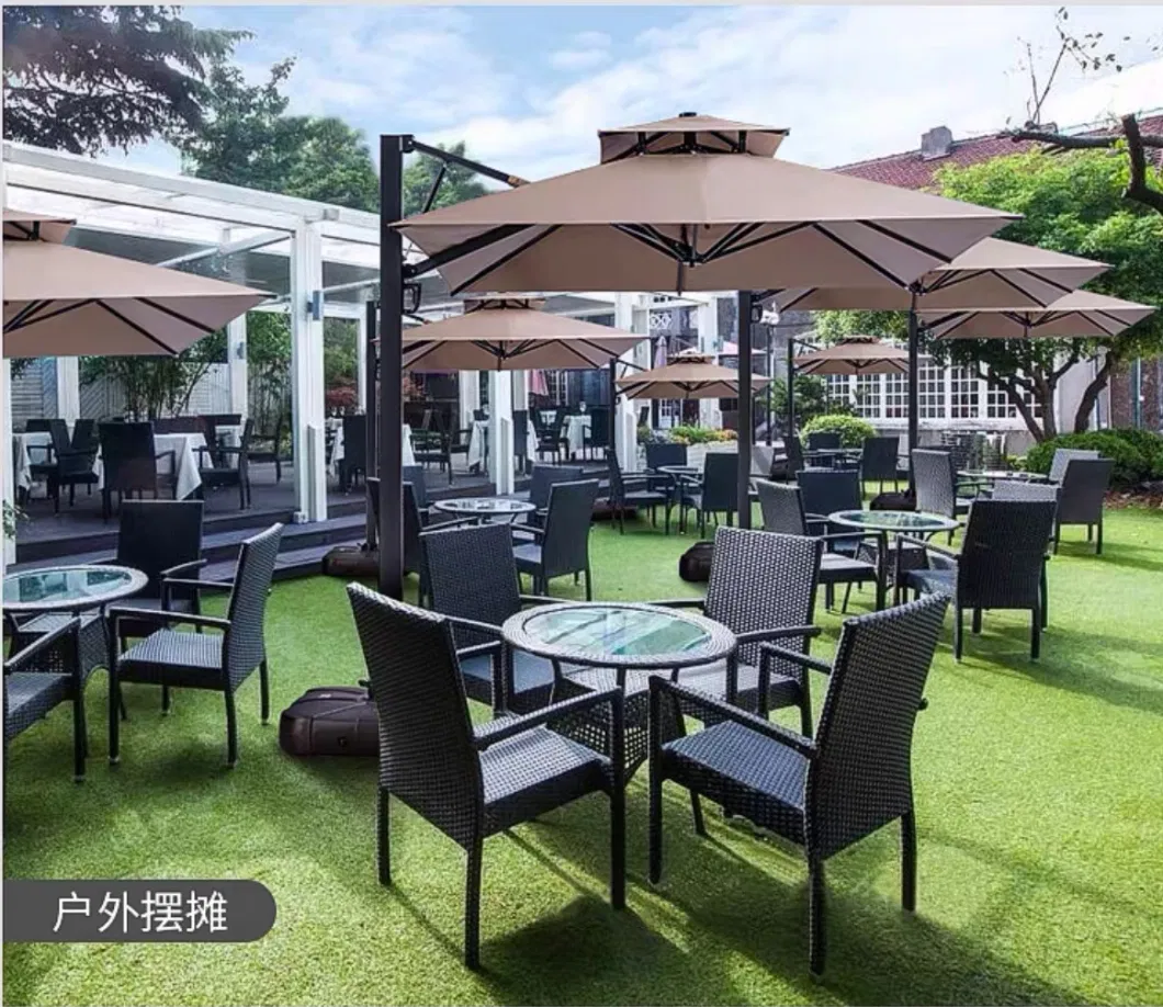 Wholesale Outdoor Garden Patio Furniture Adjustable Large Restaurant Cafe Hotel Market Commercial Parasol Cantilever Big Sun Umbrella