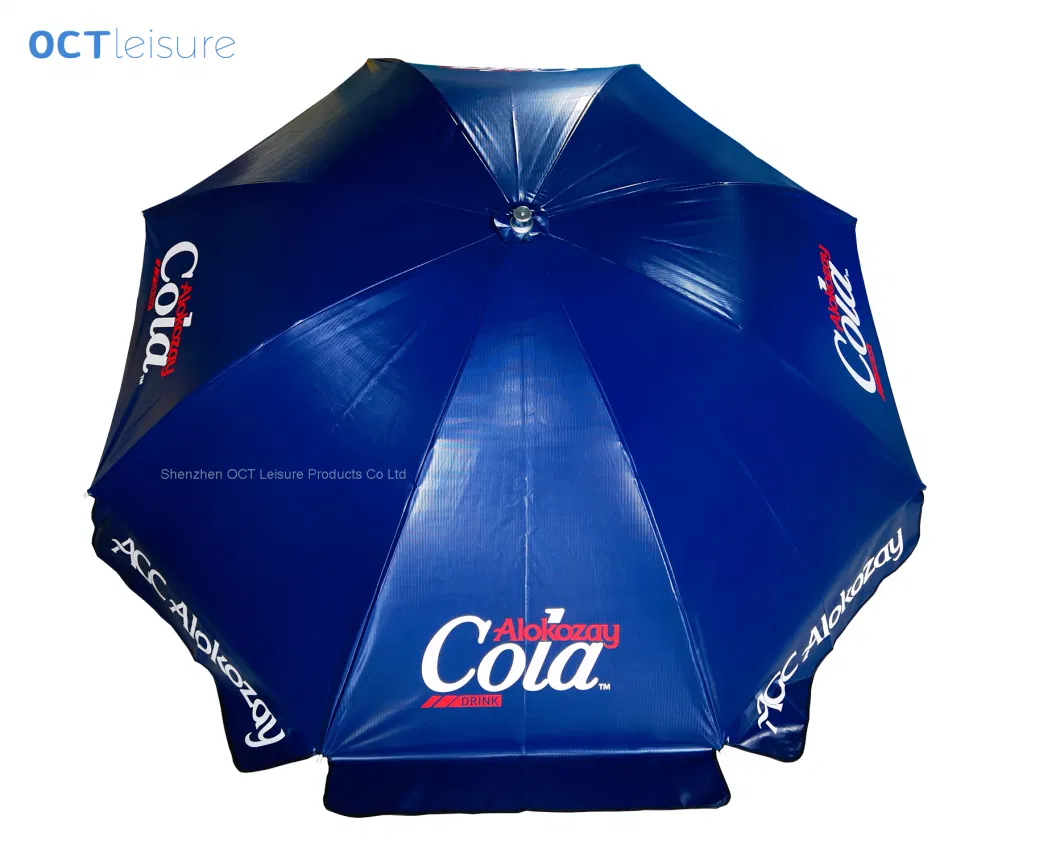 Robust Beach Parasol Beach Umbrella for Outdoor with Heavy PVC Cover and in Large Size (OCT-BUPVCJ)