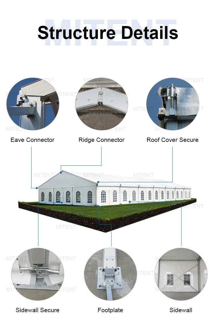 Fireproof Tent with Aluminum Structure Use for Event PVC Waterproof Tent