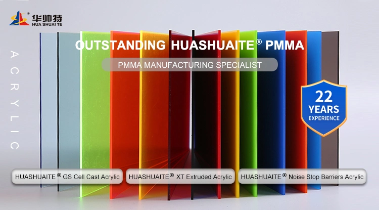 Huashuaite Clear and Colorful Acrylic Plastic/PMMA/Acrylic Sheet