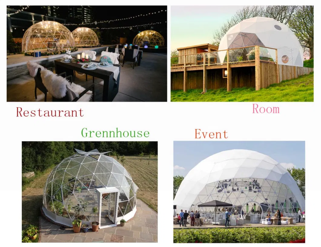 Large Waterproof PVC Fabric Insulated Igloo Dome Tent for Glamping and Party Events