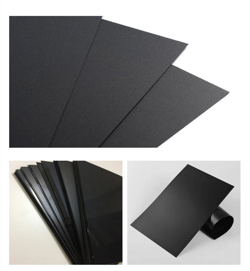 Black PVC Board 1.2 1.5 2mm Thick Black Plastic Sheet