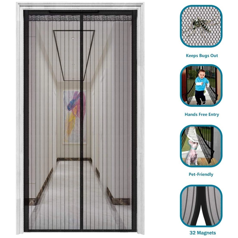 Door Mesh Magnetic Mosquito Insect Net Screen Door Curtain