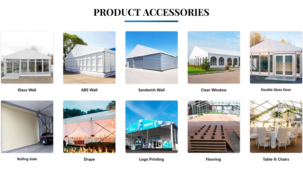 Outdoor Big House Shaped Industrial Warehouse Storage Tent for Sale