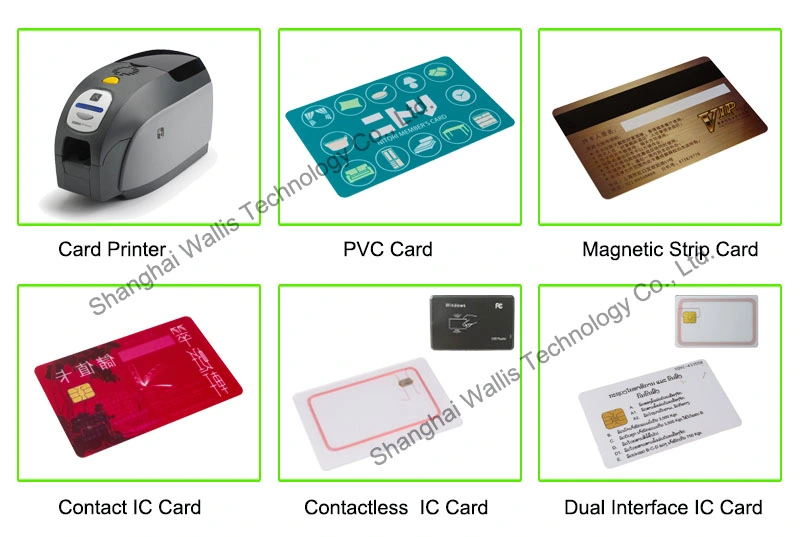 White Cr80 Cmyk Custom Preprinted RFID PVC Contact Smart Card