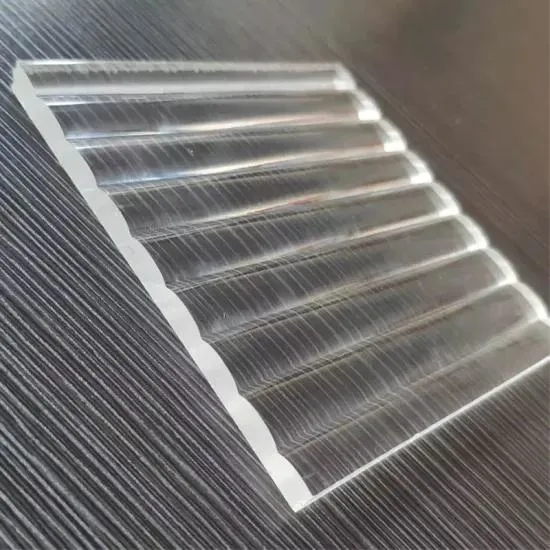 Transparent Wide Stripe Shape acrylic Sheet