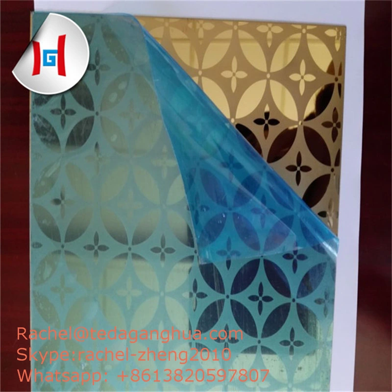 201 304 316L Mirror Etched Finish PVC Laser Film Stainless Steel Sheet