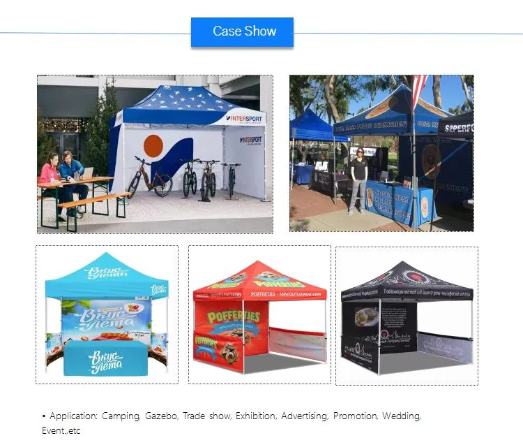 3X3m 10X10FT Custom Transparent Sidewalls Folding Tent Shelter Outdoor Toldo Plegable