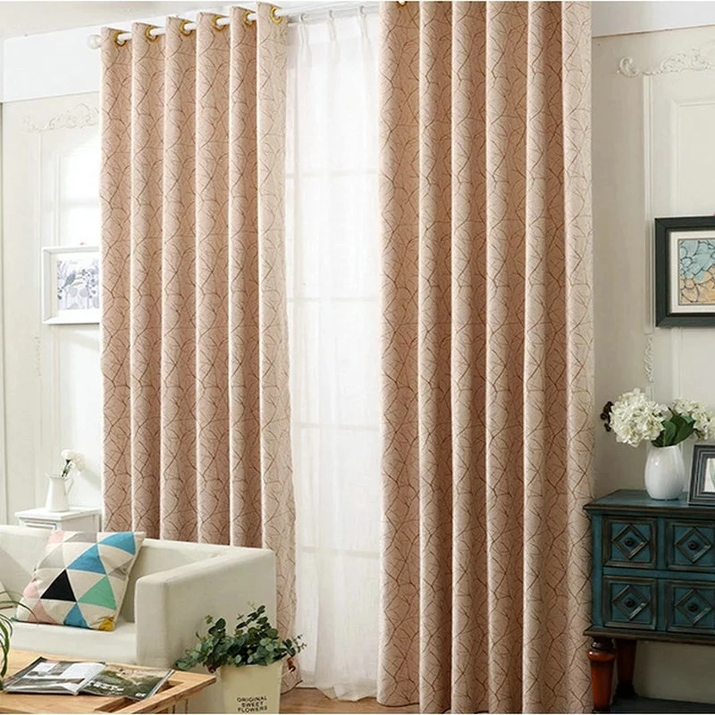 American Luxury Striped Curtains Chenille Curtains for Living Room