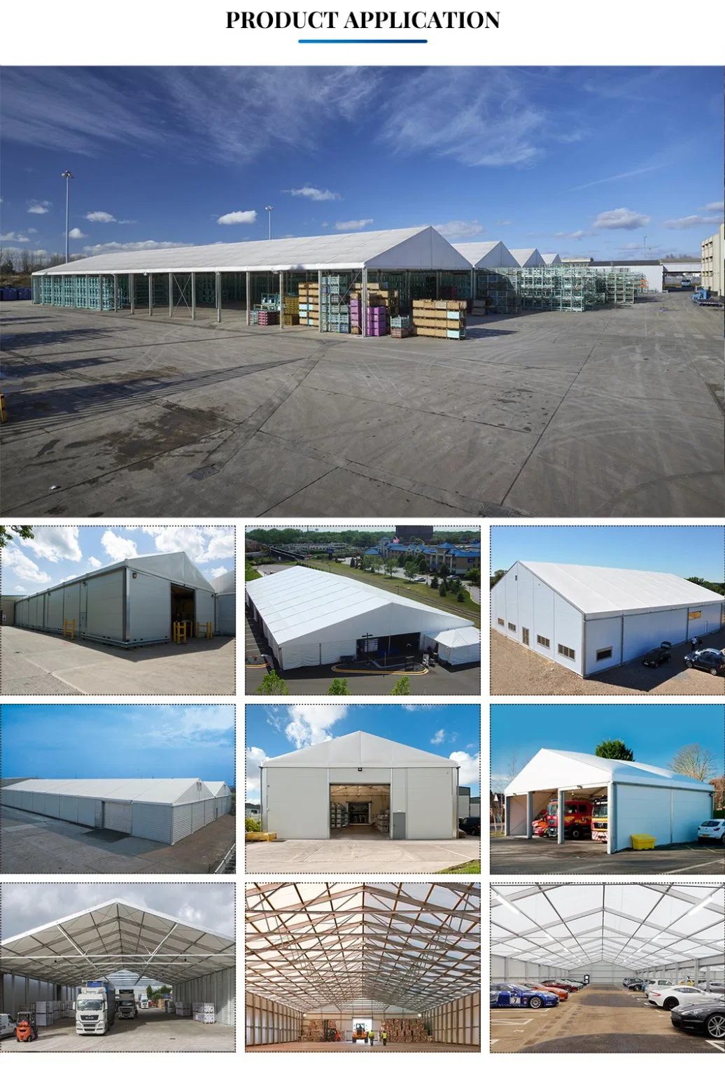 High Quality Large Storage Waterproof and Fireproof Outdoor Storage Buildings Tent Event Tents