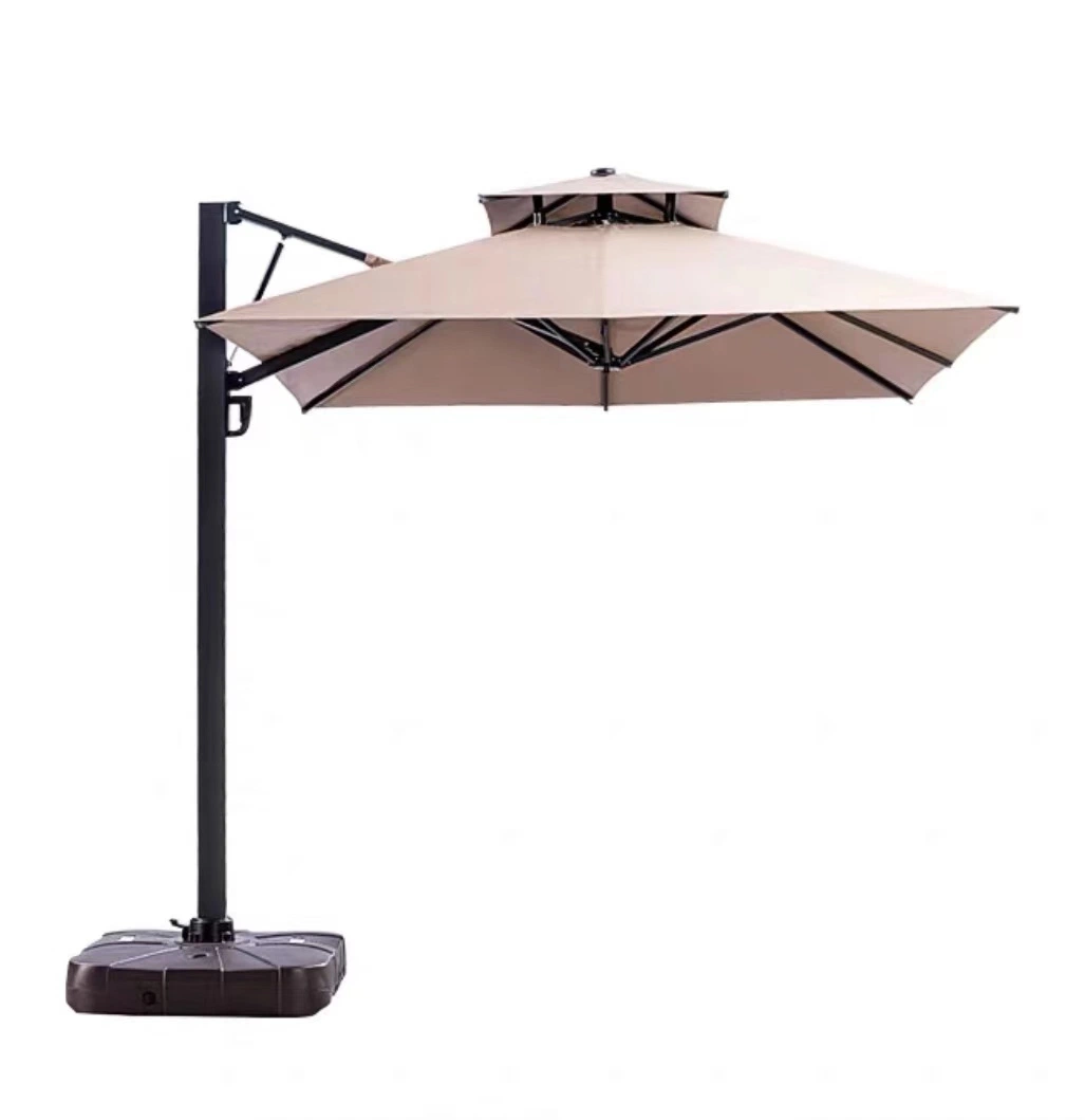 Wholesale Outdoor Garden Patio Furniture Adjustable Large Restaurant Cafe Hotel Market Commercial Parasol Cantilever Big Sun Umbrella