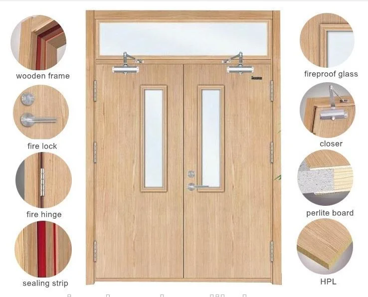 Ulul Certificated Zhtdoors Latest Design Cheapest Price Hot Sale Automatic Garage Fire Resistant Airtight Steel Door