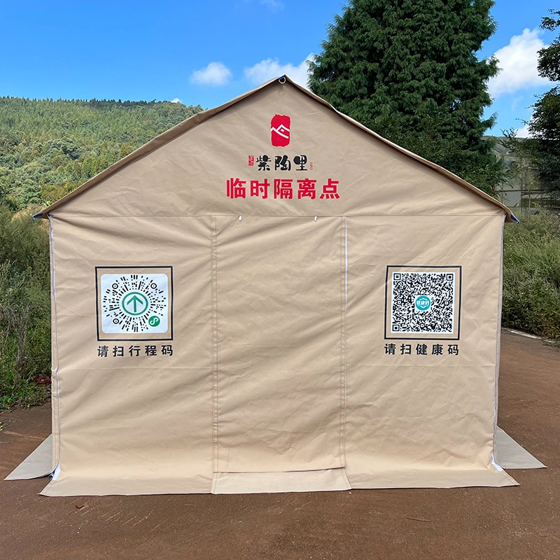 Outdoor Flood Natural Disaster Relief Tent Manufacturers Disaster Relief Cotton Tent