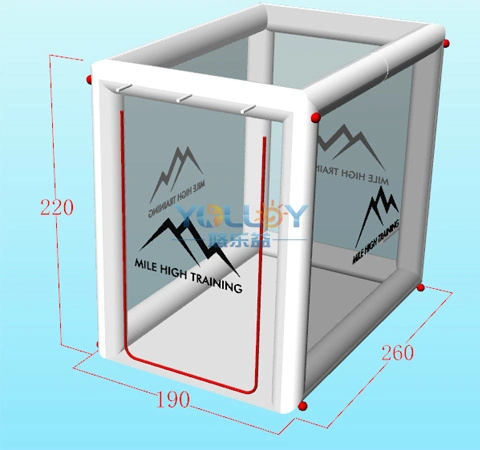 Mini Outdoor Portable Inflatable Clear Cube Tent for Camping Training