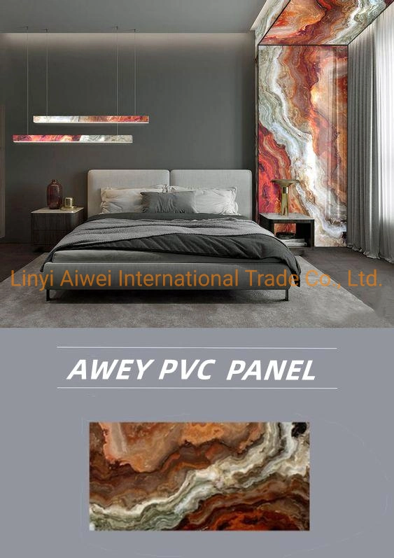 Decorative Flexible PVC Marble Panel for Decoration with Free Samples