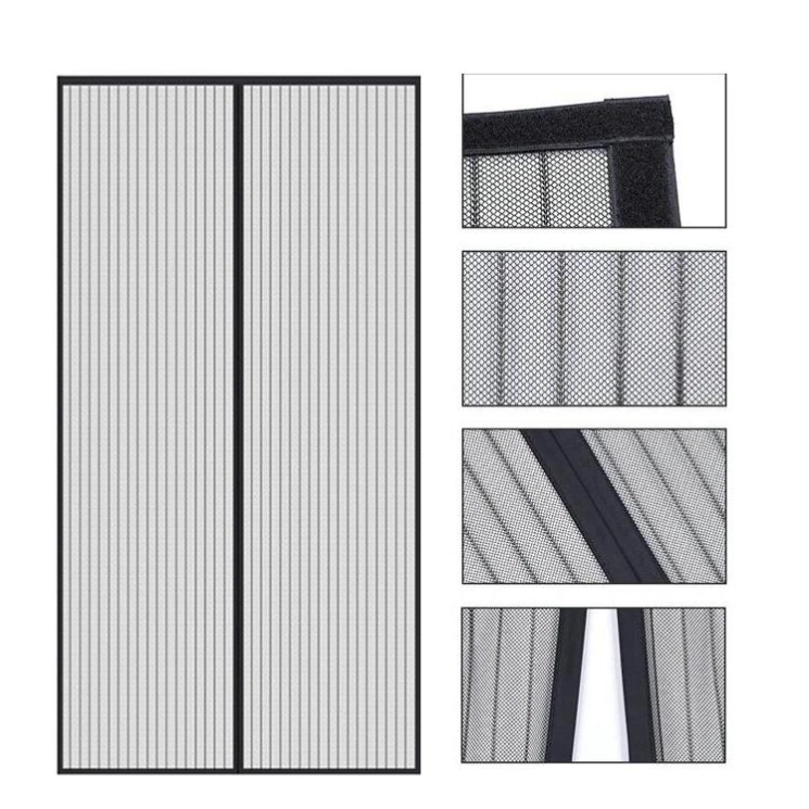 Household Magnetic Hole-Free Door Curtain Summer Magnetic Absorption Soft Door Curtain Partition Curtain Mute Velcro Door Curtain