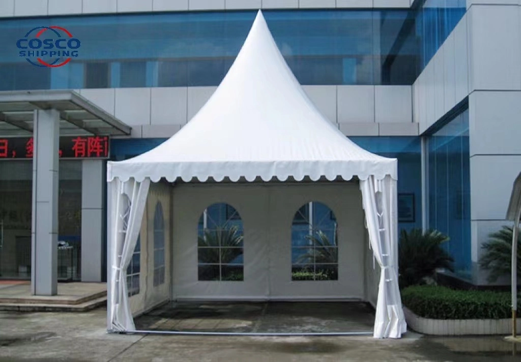 Luxury Outdoor Transparent PVC Cover Wedding Party Pagoda Tent with Glass Wall