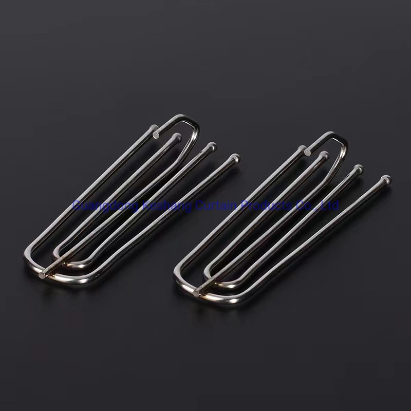 Stainless Steel Four Fork Hook for Curtain Tape Curtain Track