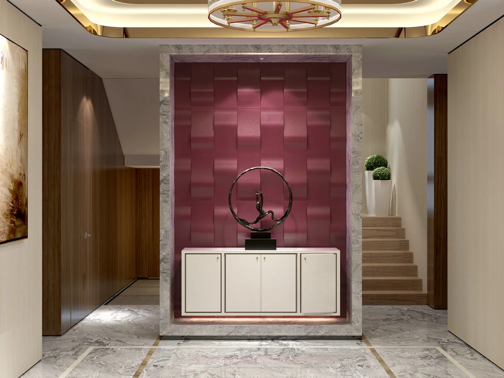 Soft Art Leather 3D Wall Panels 3D Foam Wall Panels with PVC Leather Board for Interior Walls