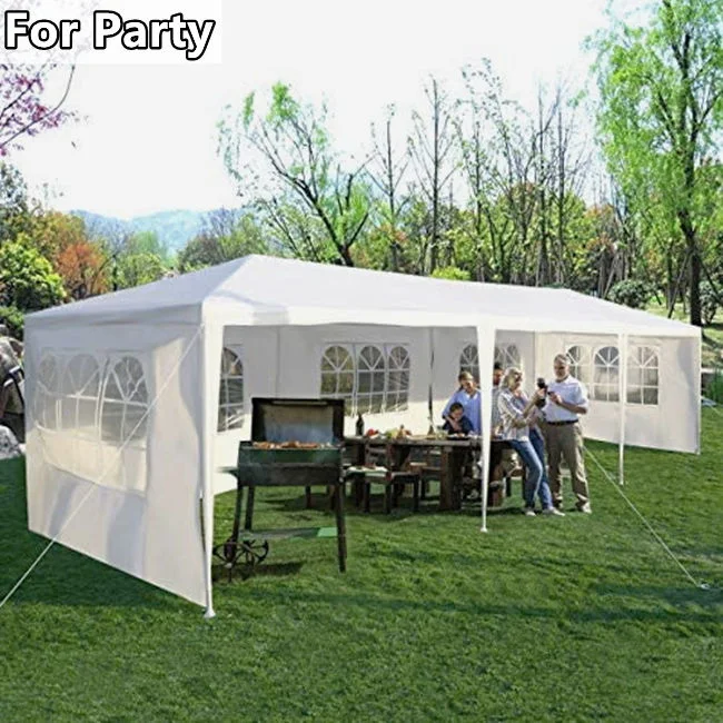 Industrial Commercial Gazebo Pop up Tent 10X20 FT with Custom Sidewalls Outdoor Promotional Trade Show Tent 20X10 FT