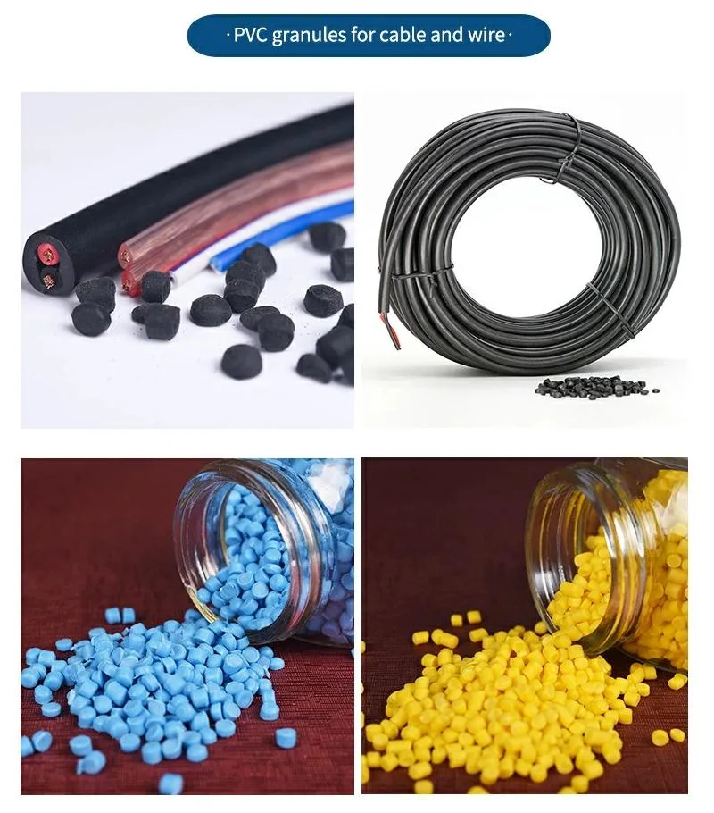 Transparent PVC Granules Virgin Soft PVC Raw Materials for Flexible Plastics