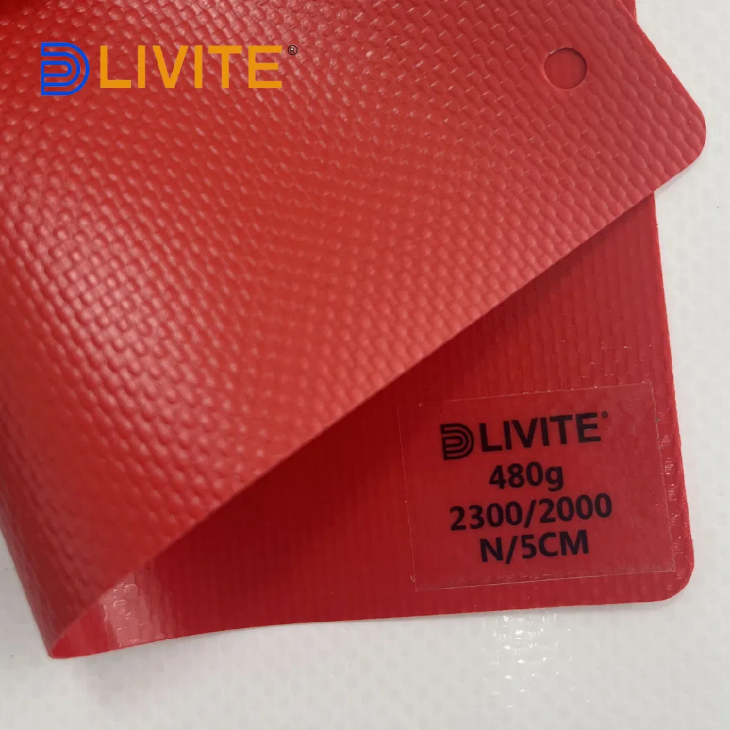 Livite 760GSM Industrial Tarp Truck Side Curtain Anti-Dust Waterproof Anti-Wrinkle PVC Coated Tarpaulin PVC Oil Boom Knife Coated Tarpaulin Fabric