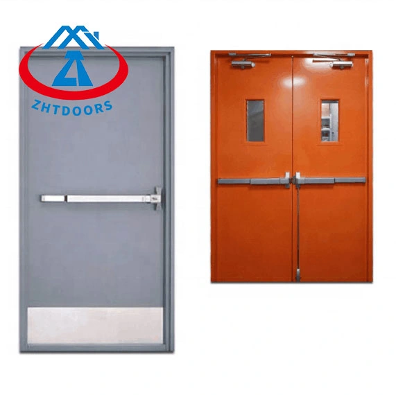 Ulul Certificated Zhtdoors Latest Design Cheapest Price Hot Sale Automatic Garage Fire Resistant Airtight Steel Door