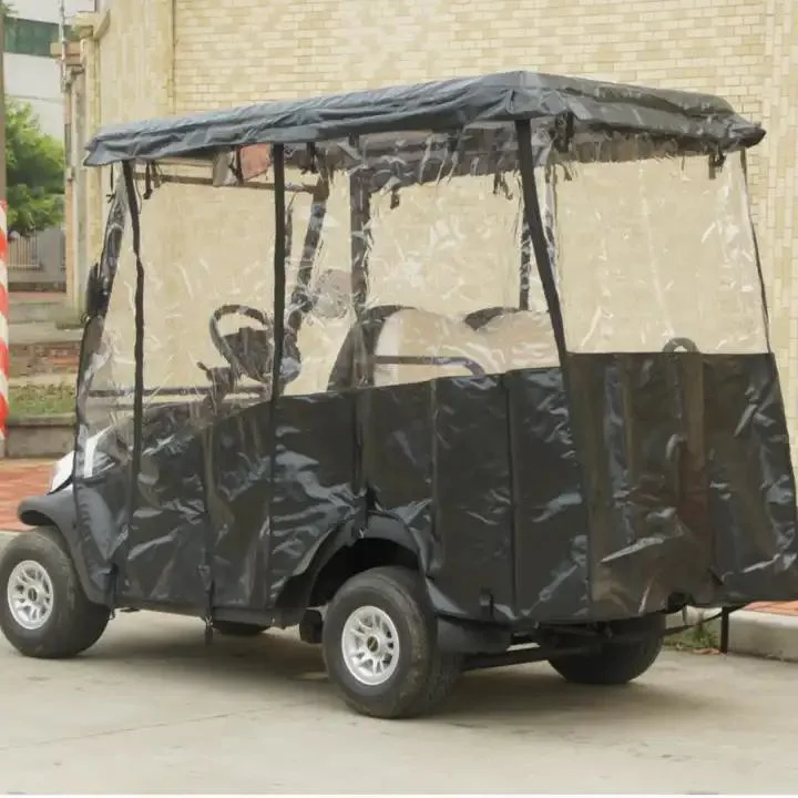 High-Quality Rain Cover Curtain for 2+2 Seats Golf Carts Golf Car Accessories