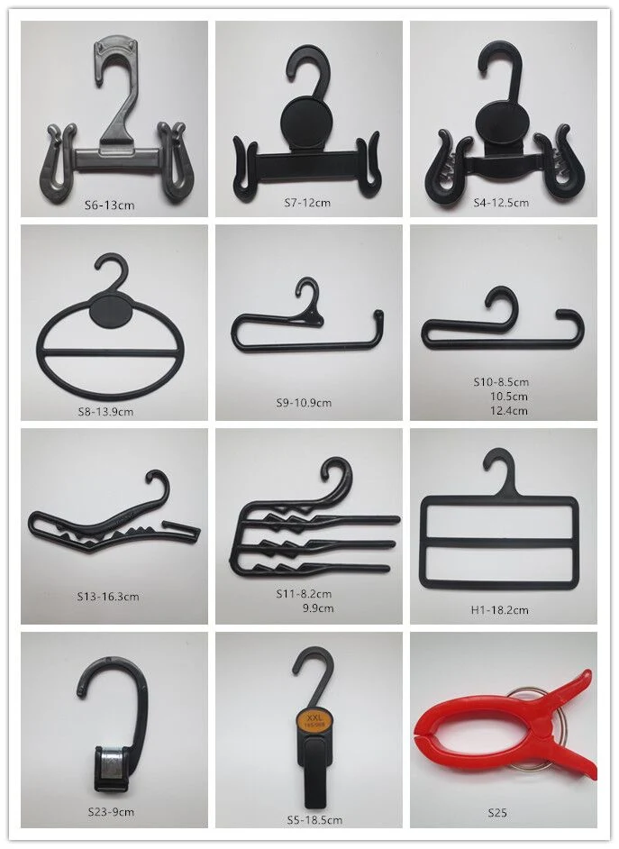 Transparent PVC Hanger Connectors for Fashion Stores Suits Coats Pant Hanger Strips Extention