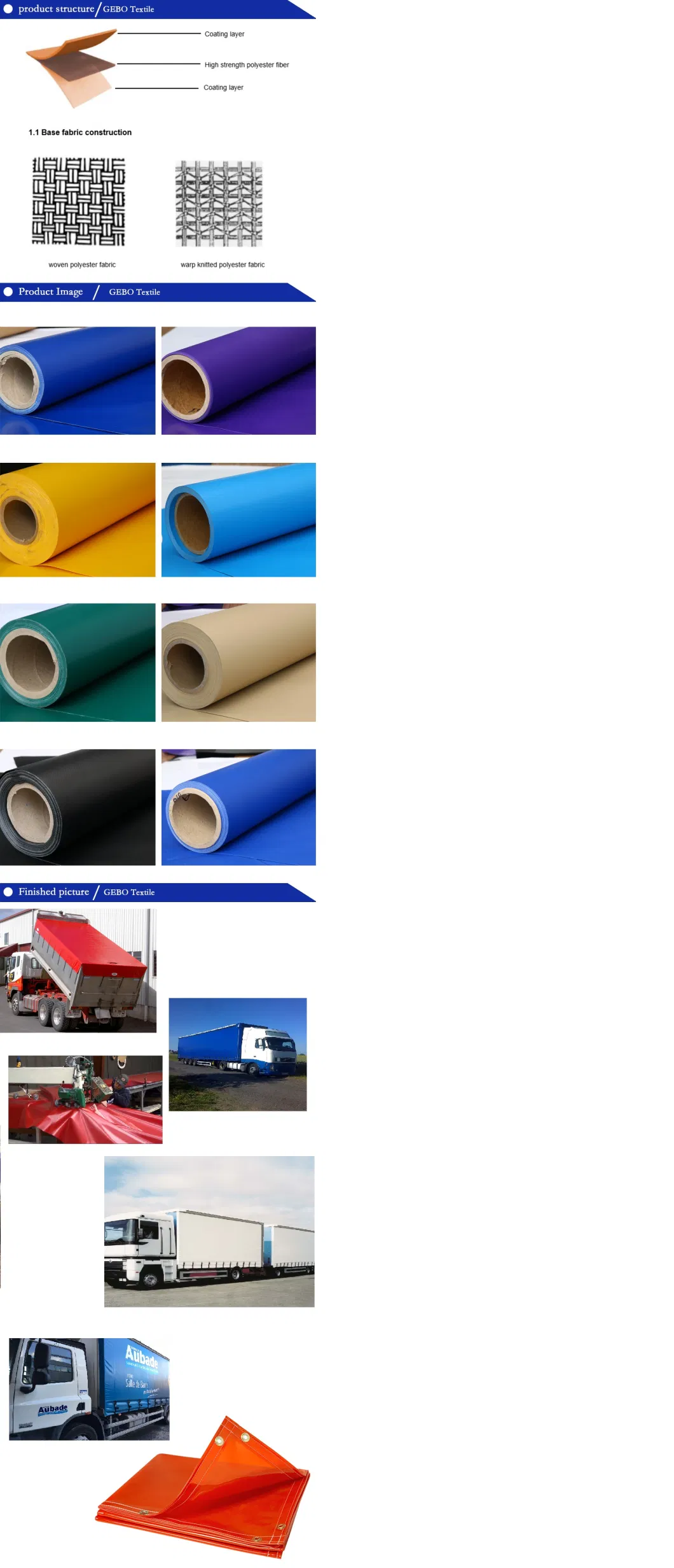 Super Strong Industrial Textile UV Resistant PVC Side Truck Curtain