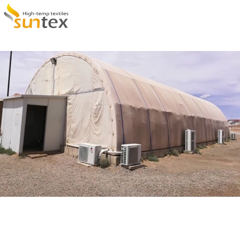 Heat Resistant Fireproof Fiberglass Fabrics Hangars Tent