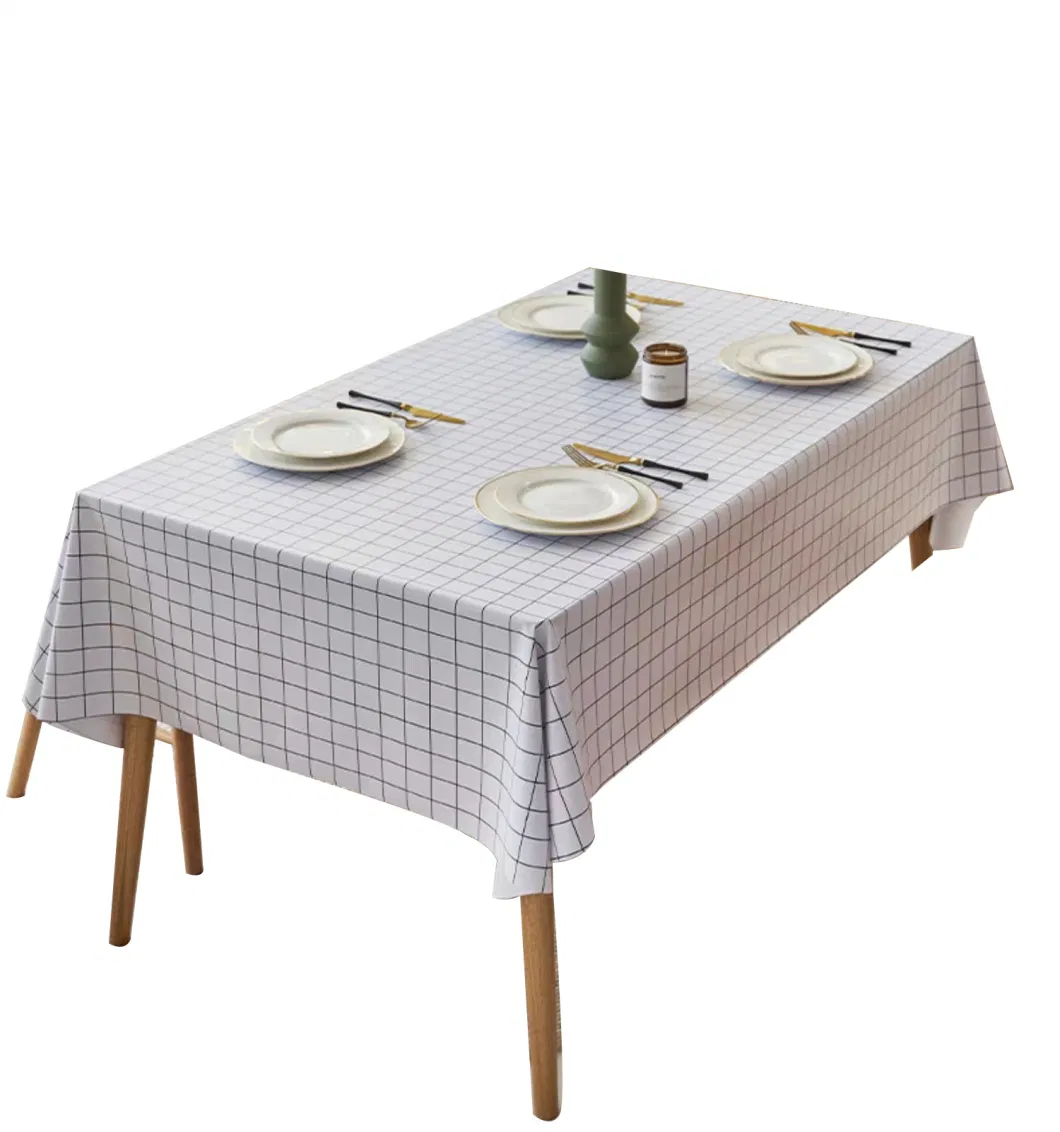 Home Textile Christmas Table Cloth PVC Kitchen Tablecoth