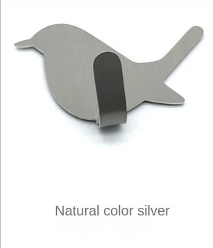 Cute Bird Towel Hook Stainless Steel Bathroom Clothes Coat Hook Wall Mounted