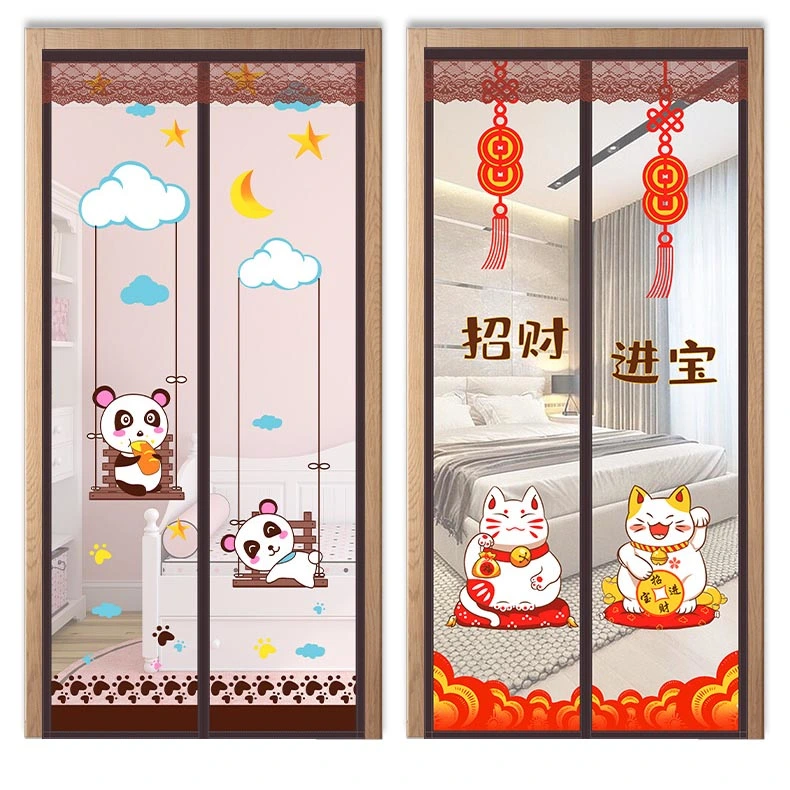 Magnetic Screen Door Curtain Self-Sealing Door Screen Winter Stop Draft Keep Cold out Door Cover for Kitchen, Bedroom, Air Conditioner Room