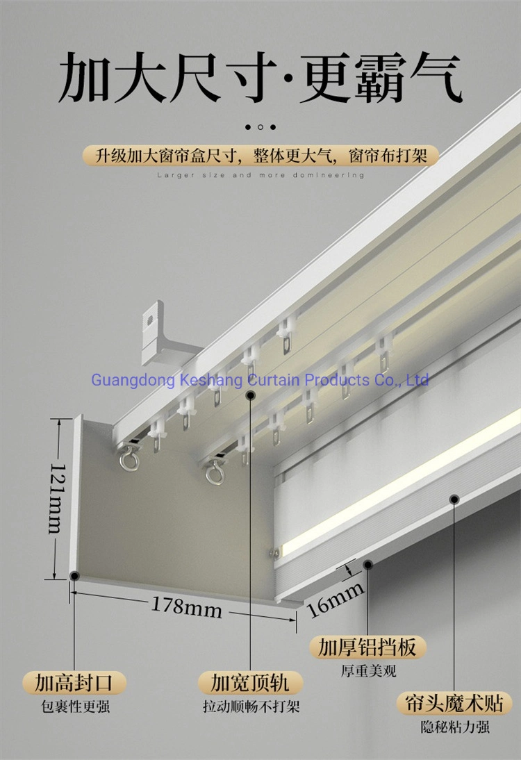 Automatic Motorized Tuya PVC Diagonal Rail, Poles with Solar Track