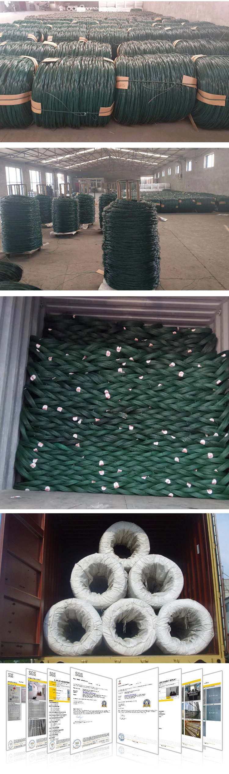 Chinese Factory Direct Sale 0.3-6.0mm PVC Coated Steel Wire in Garden