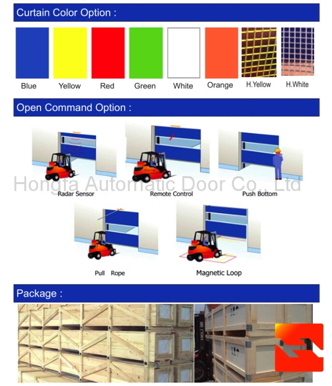 Customized PVC Fast Stacking Shutter Door (HF-1119)