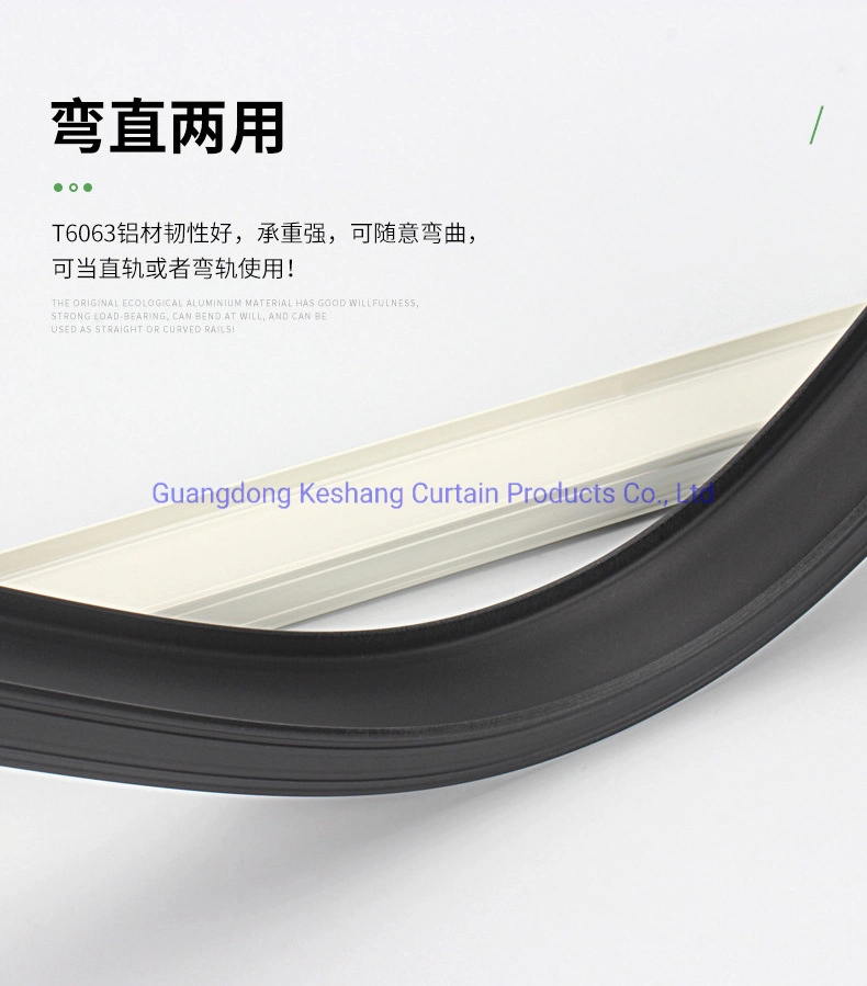 White PVC Curved Curtain Rail Ceiling Mount Curtain Track Ceiling Tracks