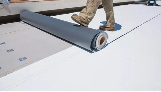 Low Temperature Resistant Plastic High Polymer PVC Sheets Rolls Waterproofing for Roof