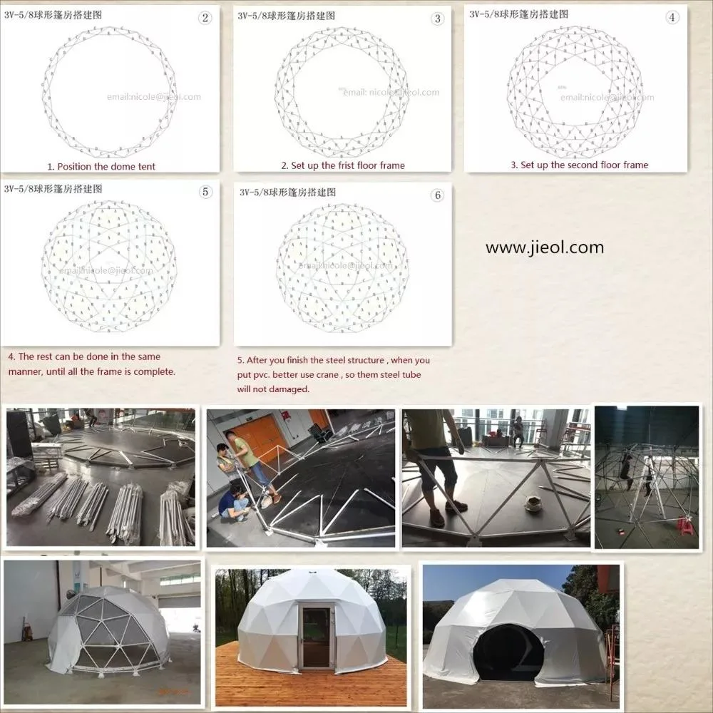 Large Waterproof PVC Fabric Insulated Igloo Dome Tent for Glamping and Party Events