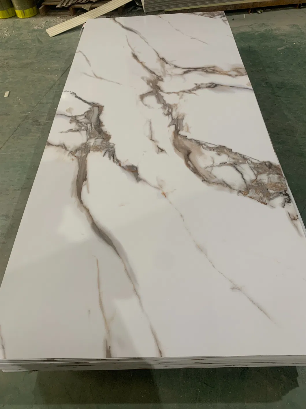 Ceiling Laminate Panel UV Coating Marble Sheet 3mm 4mm Plastic Marble PVC Sheet