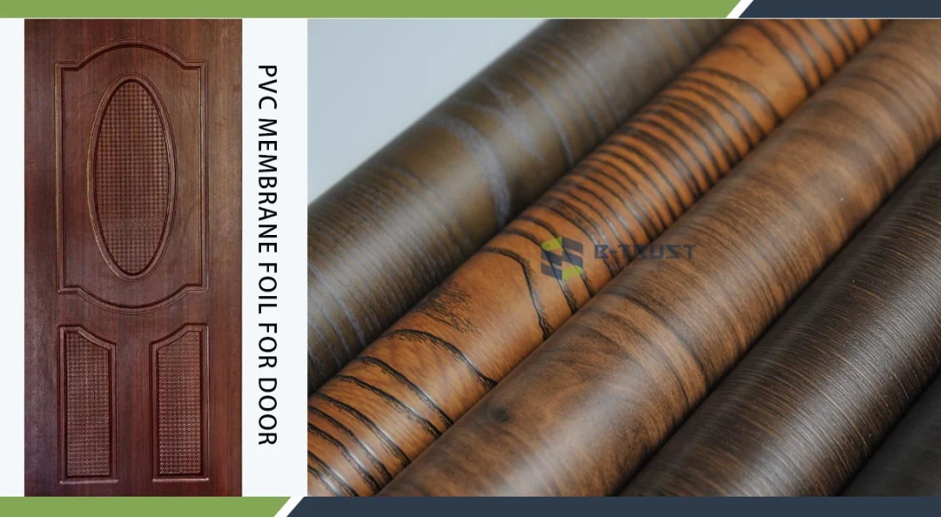 Wood Grain PVC Film for Furniture/Door Vacuum Press/Membrane/Laminate