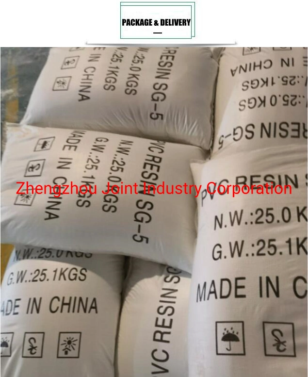 PVC Manufacturer Direct Supply PVC Resin China 25 Kg Bag PVC Resin Sg3/5/8 Powder for Pipe Industry