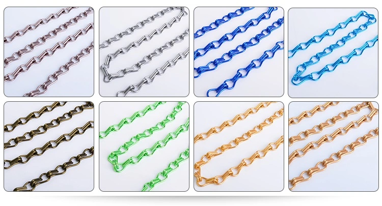 Decorative Aluminium Chain Strip Metal Link Door Blinds Chain Link Metal Curtain