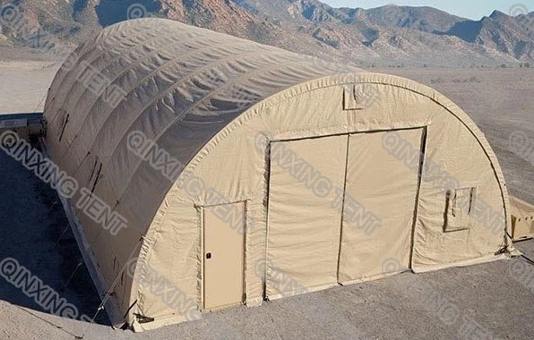 5.5mx5.5m Khaki Color Military Style Canvas Tent